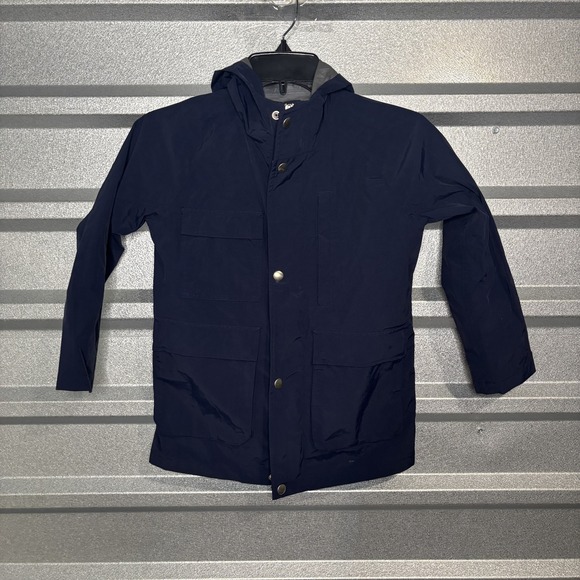 Crewcuts Other - Crewcuts Outerwear Navy Blue Hooded Field Jacket Kids Size S 6-7